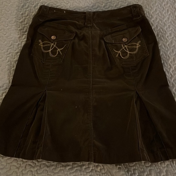 Dark brown corduroy skirt - Picture 4 of 5